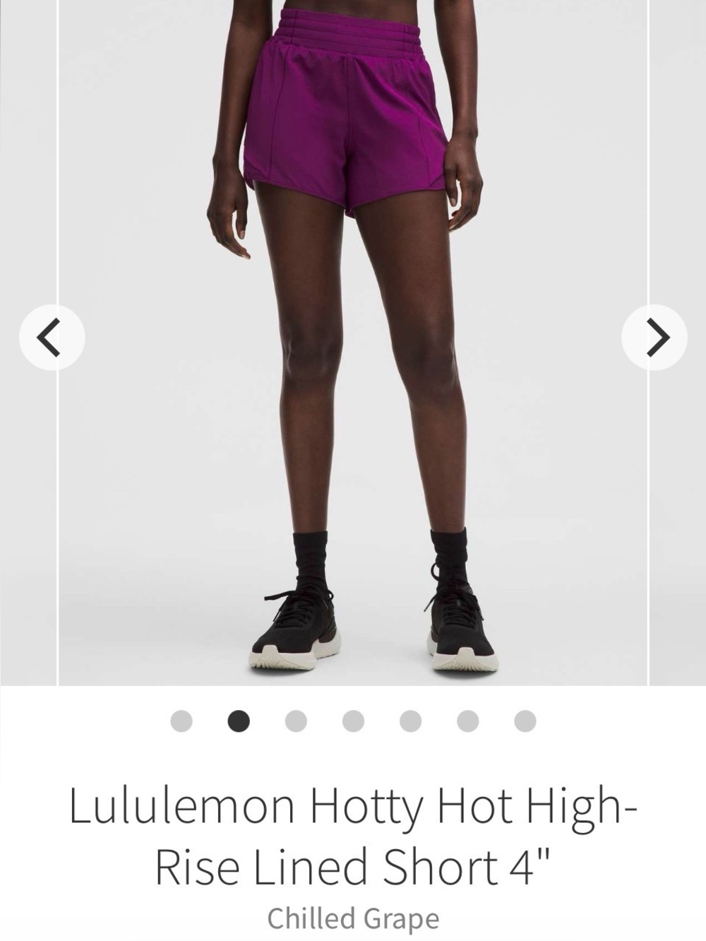 Lululemon Hotty Hot High-Rise Lined Shorts 4”
